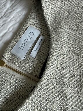 ✨ The Fold London Northcote Tweed Dress | Winter White | Size 12 | EUC ✨